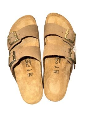 Papillio by Birkenstock Arizona Platform Sandals in Dark Tea Brown